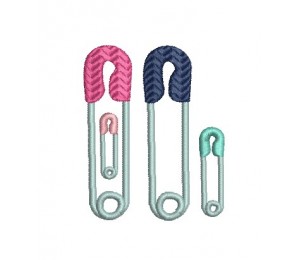 Stickdatei - Sicherheitsnadel Schwanger 4